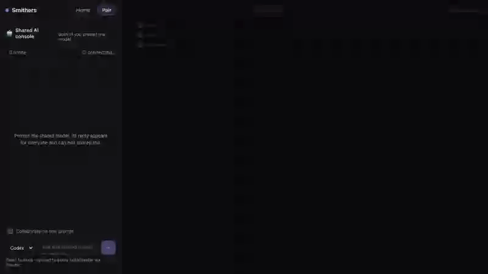Two people and a shared AI editing one document live